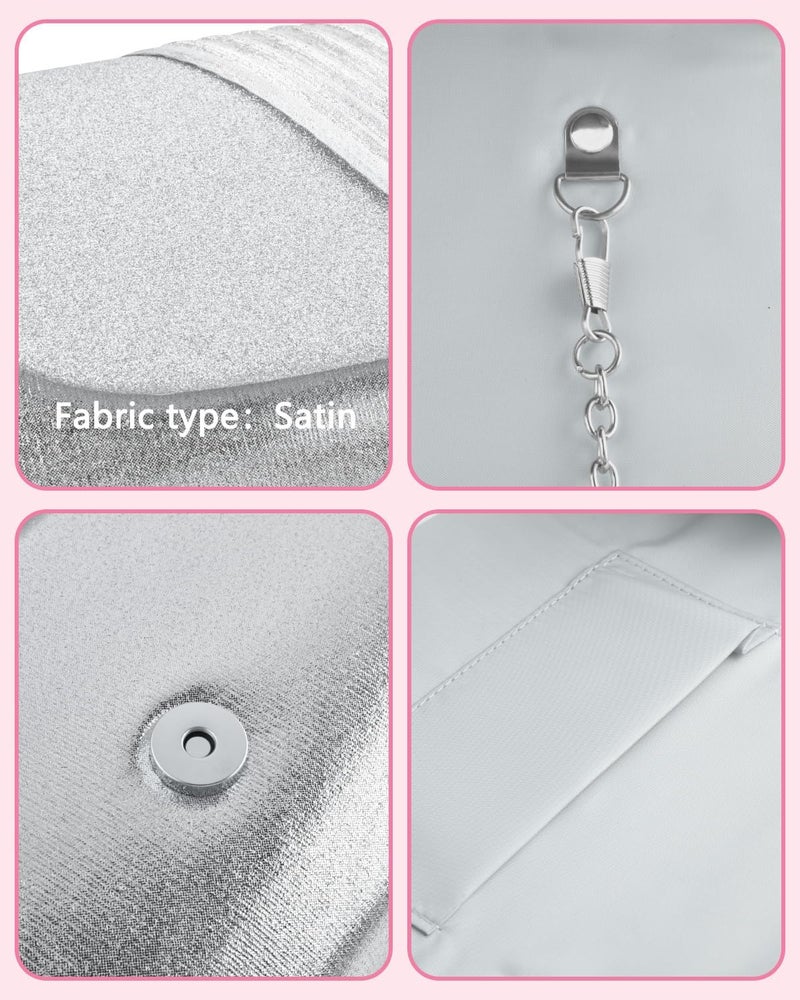TINDTOP Clutch Purses for Women Evening Handbags for Formal Wedding Party Cocktail Prom Crossbody Shoulder Envelope Bag - Image 3